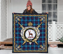 MacCorquodale Tartan Crest Premium Quilt - Celtic Thistle Style