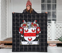 Ogle Family Tartan Crest Quilt