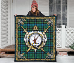 Rollo Ancient Tartan Crest Premium Quilt - Celtic Thistle Style