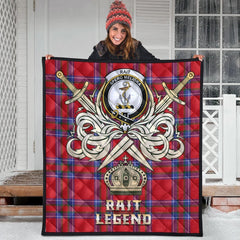 Rait Tartan Crest Legend Gold Royal Premium Quilt