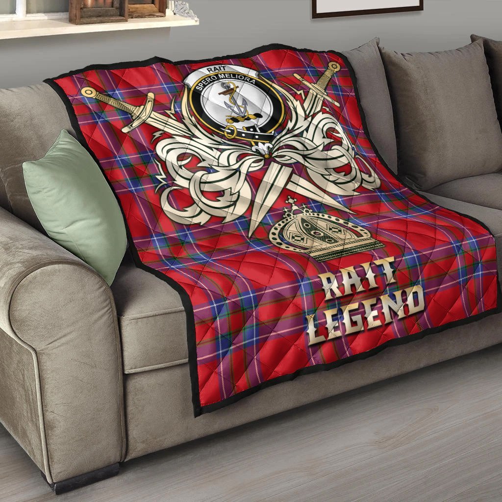 Rait Tartan Crest Legend Gold Royal Premium Quilt