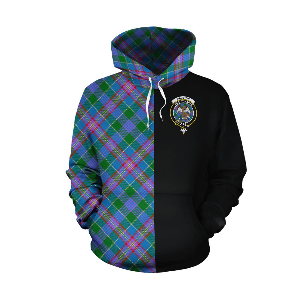 Ralston Tartan Hoodie Half of Me - Cross Style