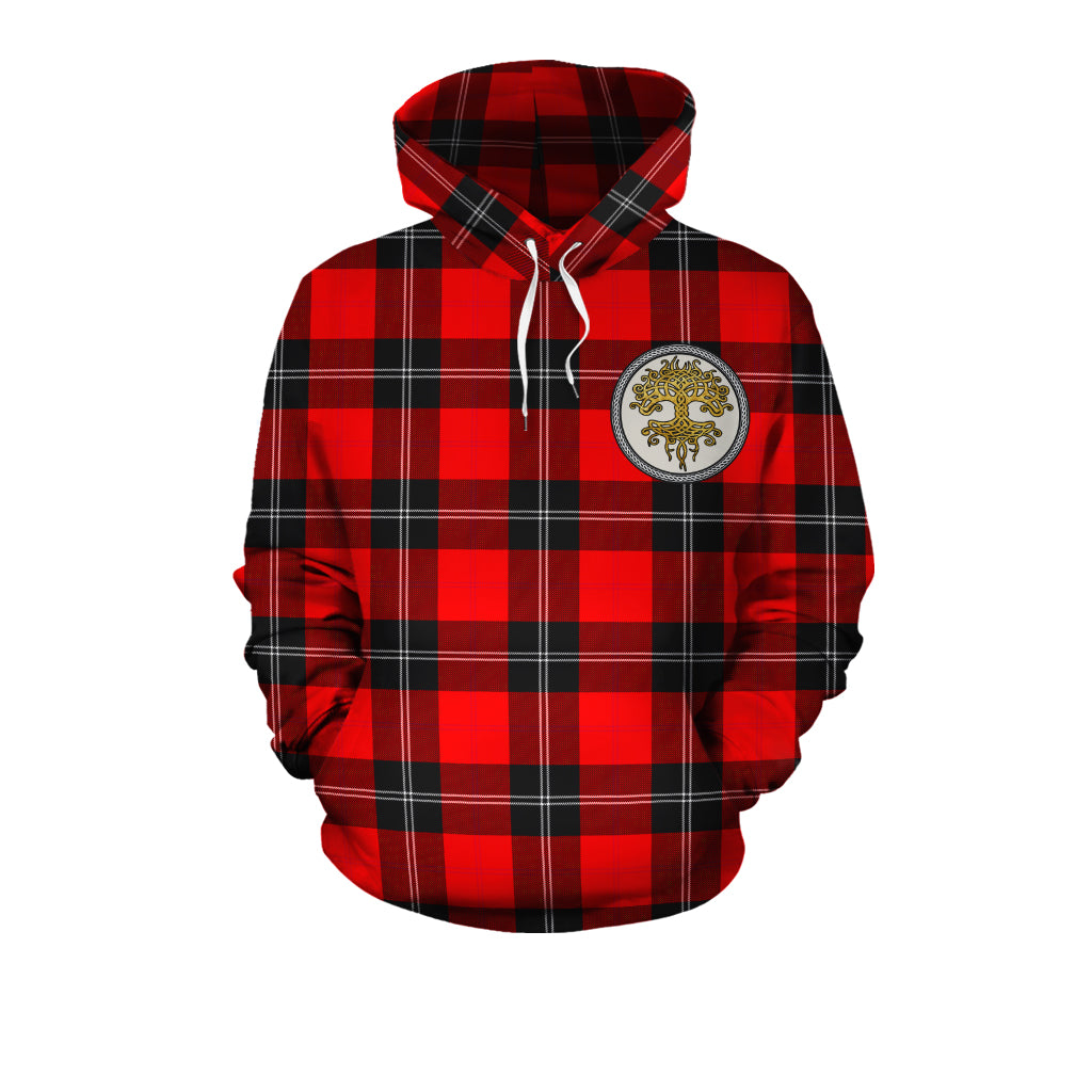 Ramsay Modern Tartan Hoodie - Tree Of Life