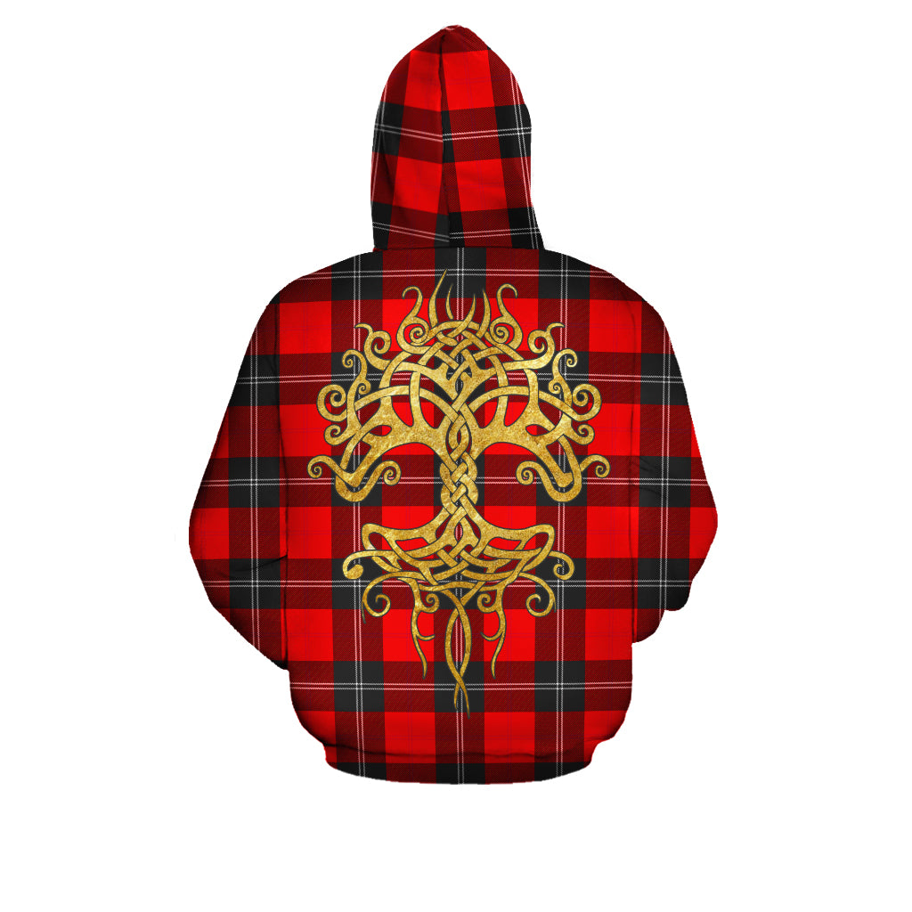 Ramsay Modern Tartan Hoodie - Tree Of Life
