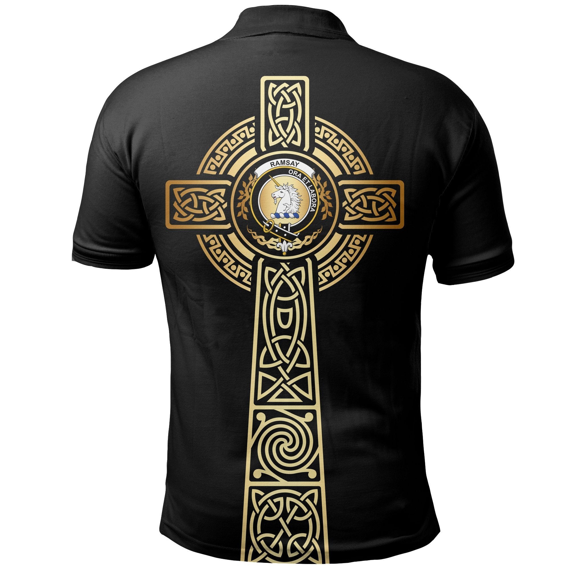 Ramsay Clan Unisex Polo Shirt - Celtic Tree Of Life