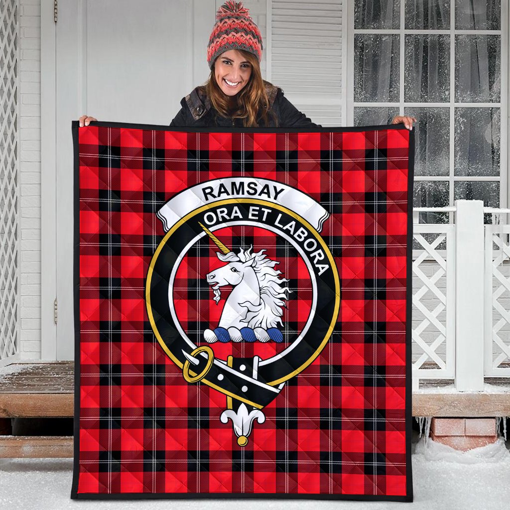 Ramsay Modern Tartan Crest Quilt