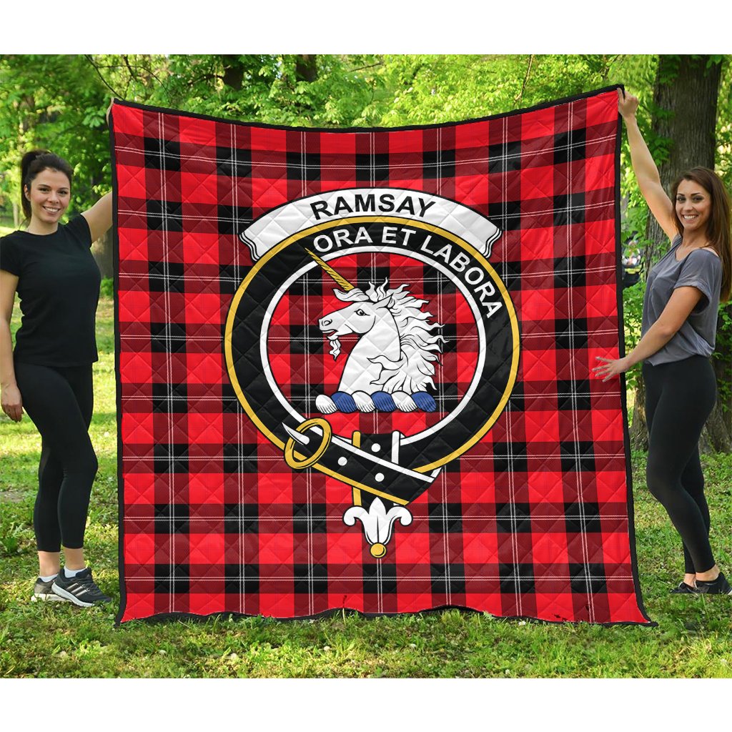 Ramsay Modern Tartan Crest Quilt