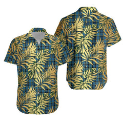 Rea Tartan Vintage Leaves Hawaiian Shirt