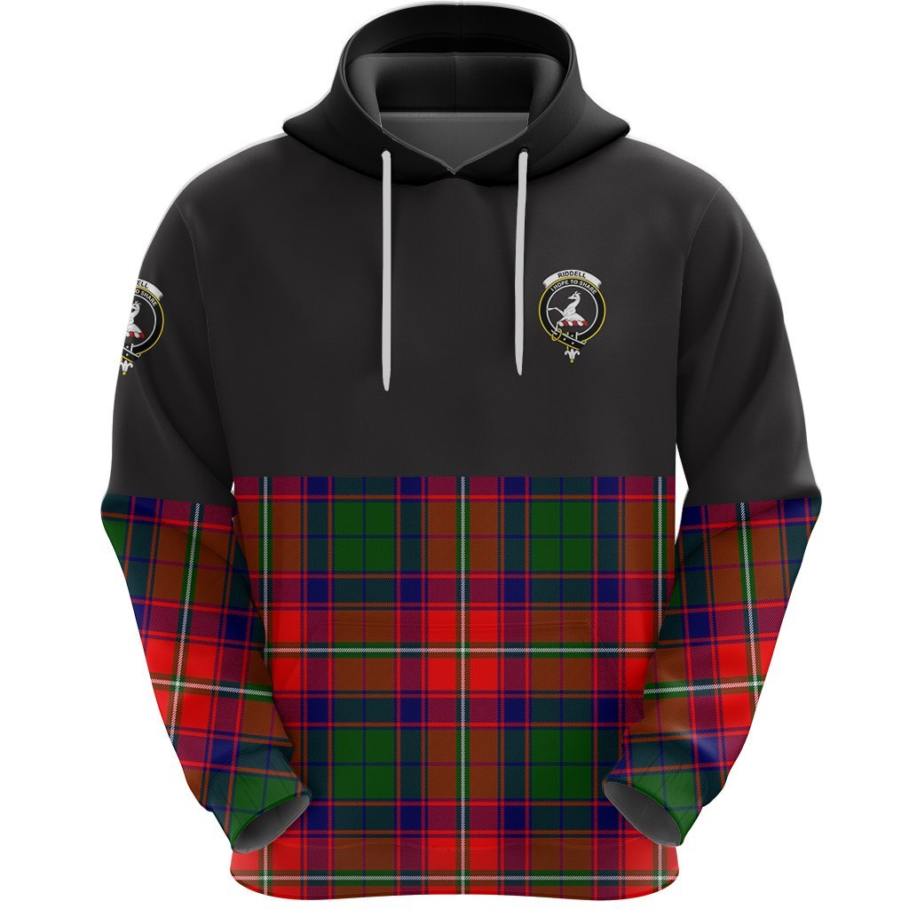 Riddell Clan Half Of Tartan Hoodie