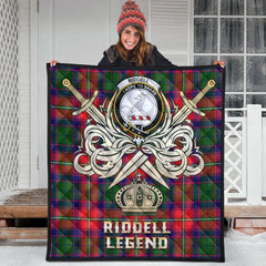 Riddell Tartan Crest Legend Gold Royal Premium Quilt