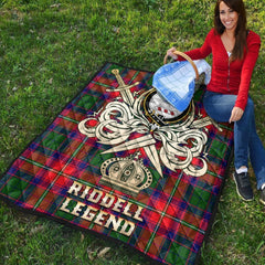 Riddell Tartan Crest Legend Gold Royal Premium Quilt