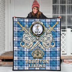 Roberton Tartan Crest Legend Gold Royal Premium Quilt
