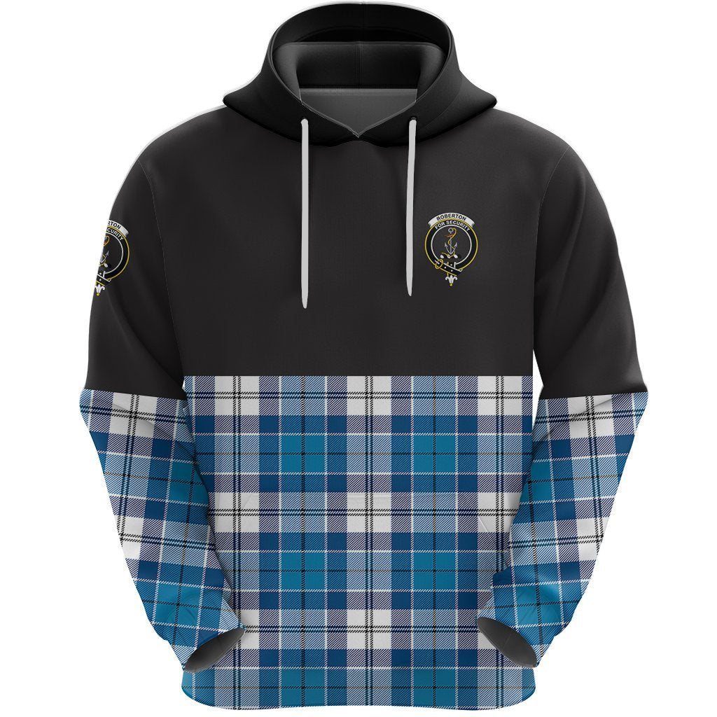 Roberton Clan Half Of Tartan Hoodie