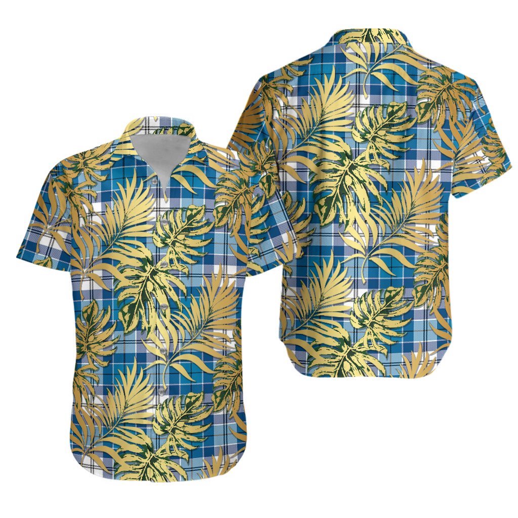 Roberton Tartan Vintage Leaves Hawaiian Shirt