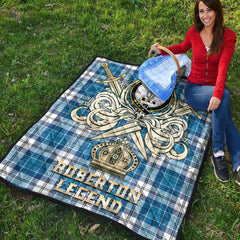 Roberton Tartan Crest Legend Gold Royal Premium Quilt
