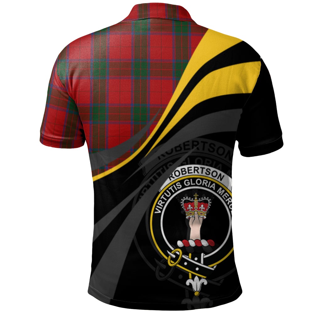 Robertson 04 Tartan Polo Shirt - Royal Coat Of Arms Style