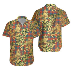 Robertson Ancient Tartan Vintage Leaves Hawaiian Shirt