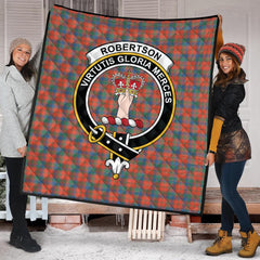 Robertson Ancient Tartan Crest Quilt