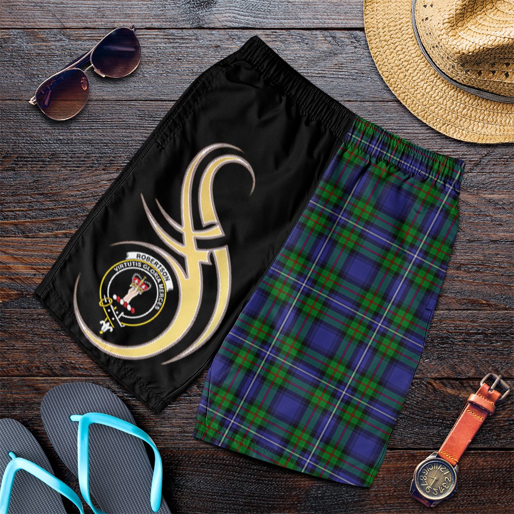 Robertson Hunting Modern Tartan Crest Men's Short PM8