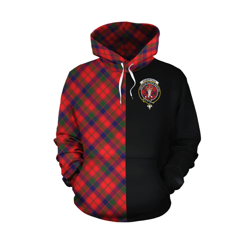 Robertson Modern Tartan Hoodie Half of Me - Cross Style