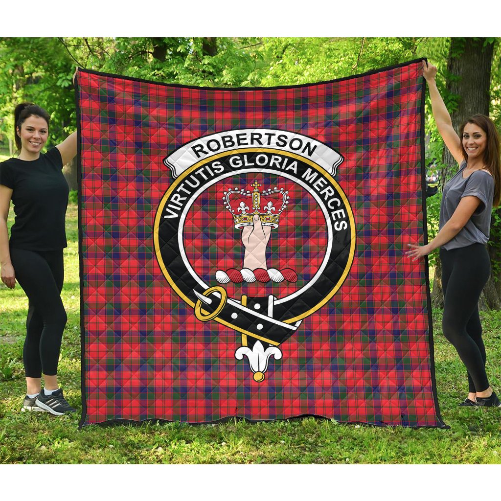 Robertson Modern Family Tartan Crest Quilt