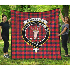 Robertson Modern Family Tartan Crest Quilt