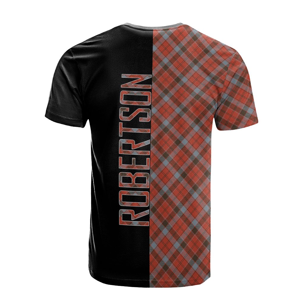 Robertson Weathered Tartan T-Shirt Half of Me - Cross Style