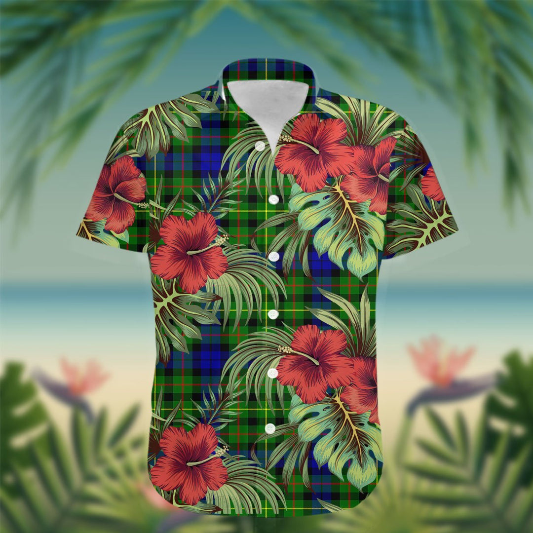 Rollo Tartan Hawaiian Shirt Hibiscus, Coconut, Parrot, Pineapple - Tropical Garden Shirt
