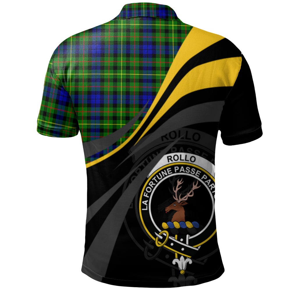Rollo Modern Tartan Polo Shirt - Royal Coat Of Arms Style