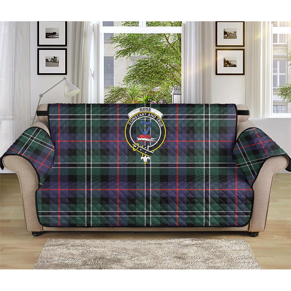 Rose Hunting Modern Tartan Crest Sofa Protector