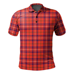 Rose Modern Tartan Polo Shirt