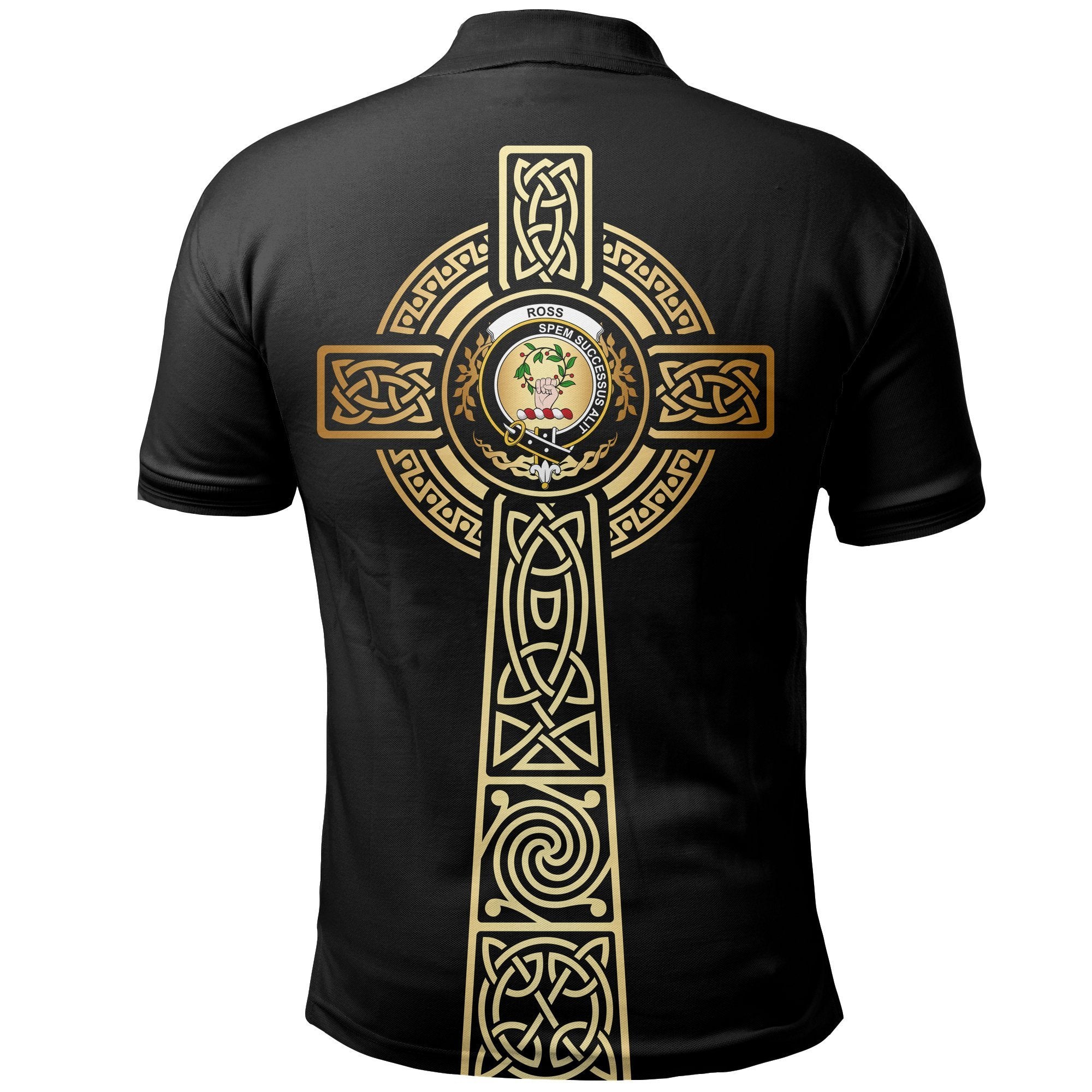 Ross Clan Unisex Polo Shirt - Celtic Tree Of Life