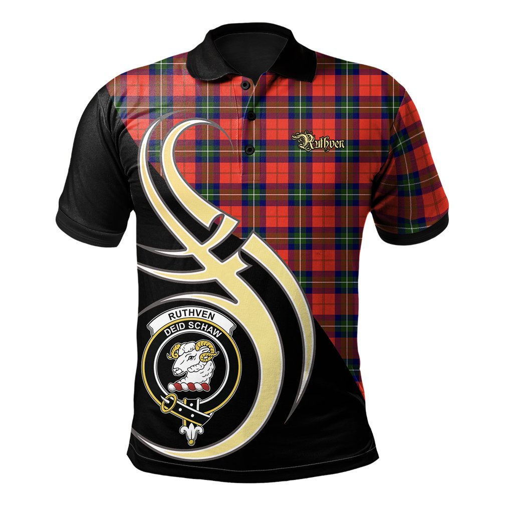 Ruthven Modern Tartan Polo Shirt - Believe In Me Style