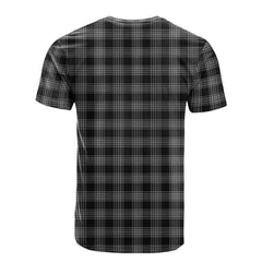 Scott Black and White Tartan T-Shirt