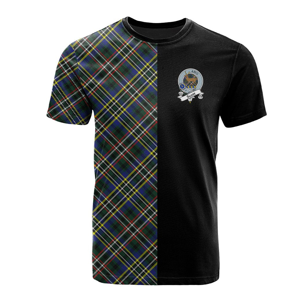 Scott Green Modern Tartan T-Shirt Half of Me - Cross Style