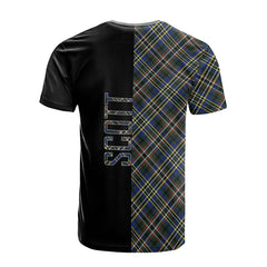Scott Green Modern Tartan T-Shirt Half of Me - Cross Style