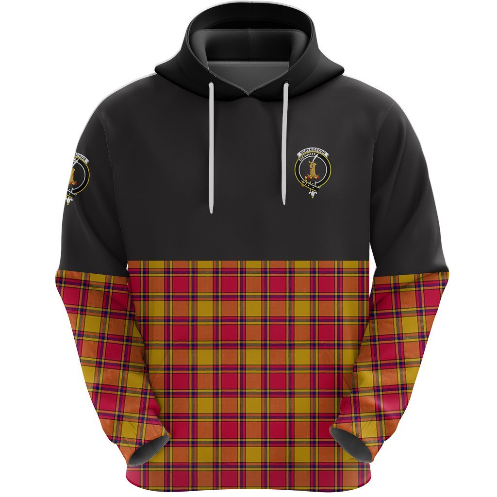 Scrymgeour Clan Half Of Tartan Hoodie