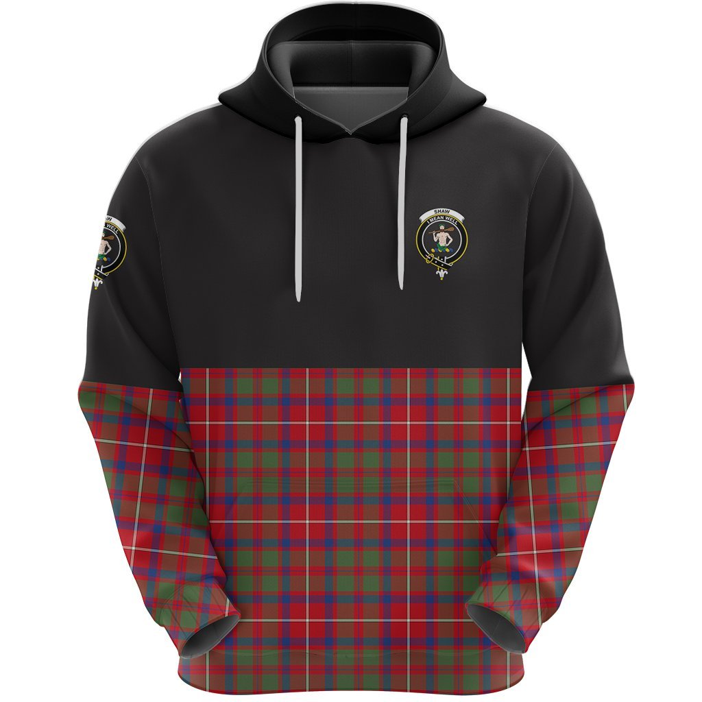 Shaw Red Modern Clan Half Of Tartan Hoodie