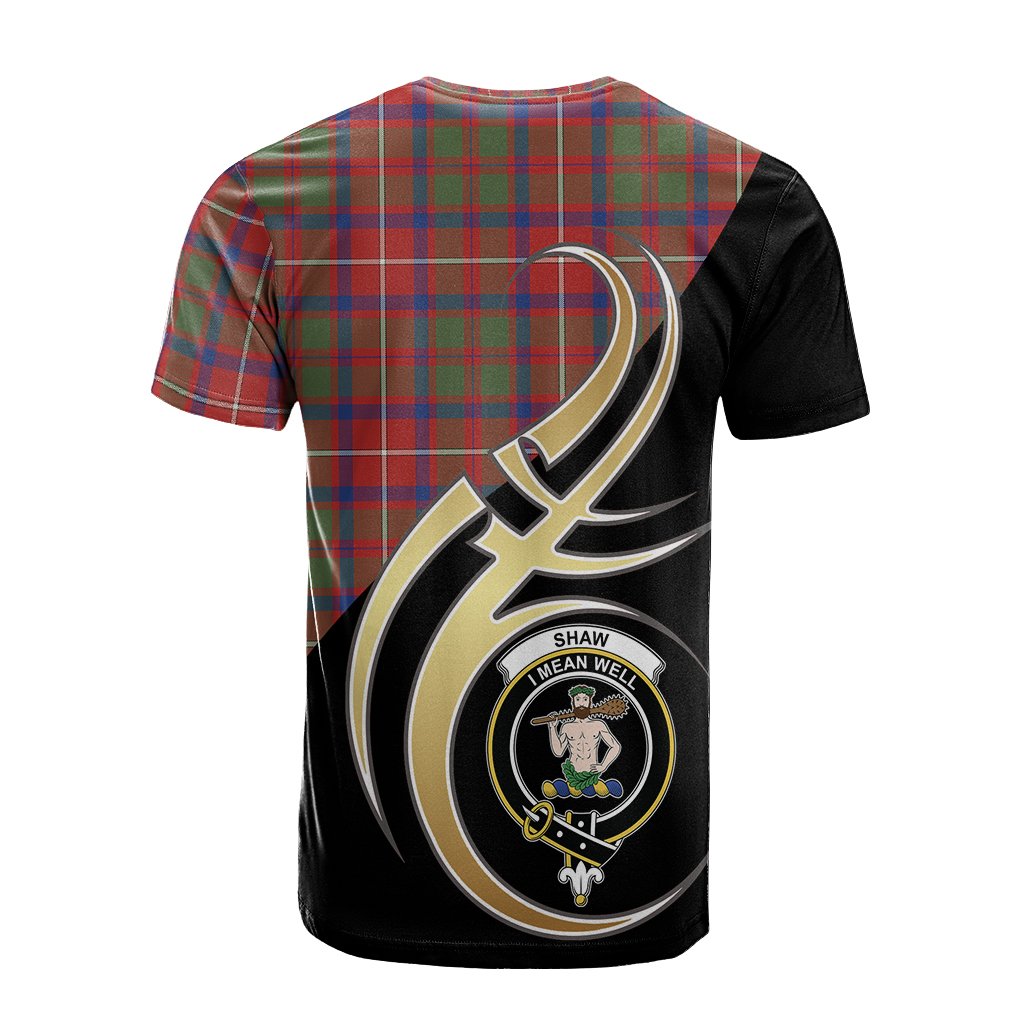 Shaw Red Modern Tartan T-shirt - Believe In Me Style