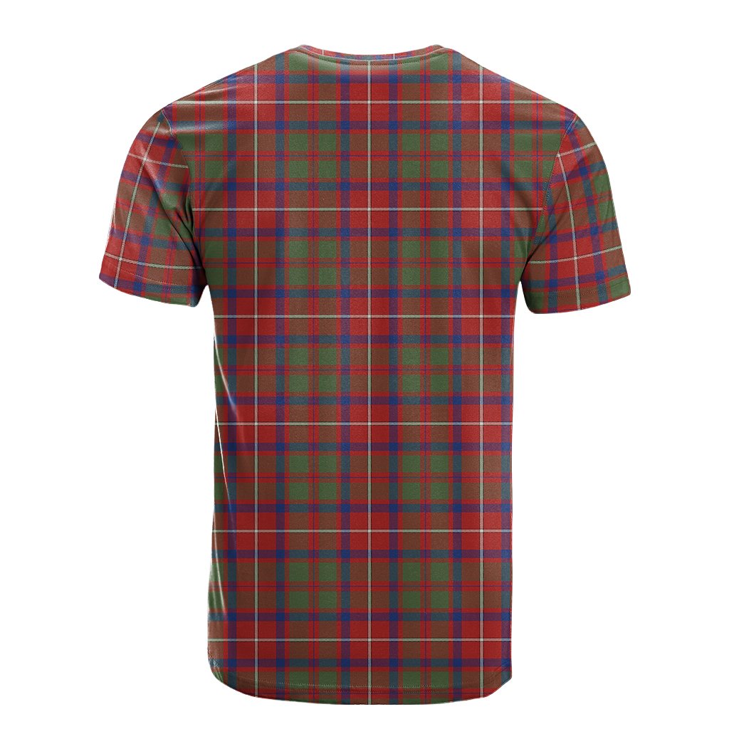 Shaw Red Modern Tartan T-Shirt