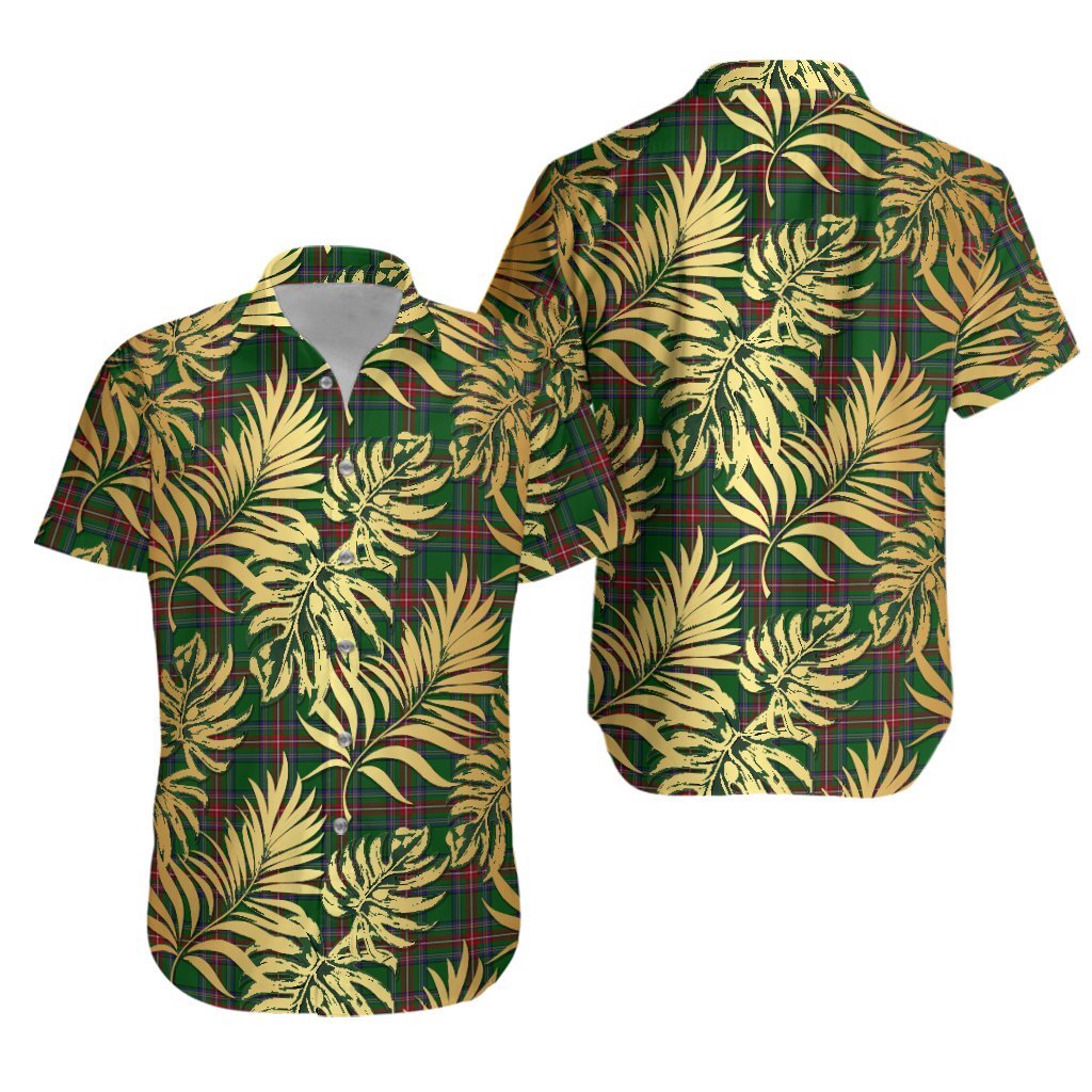 Sillars Tartan Vintage Leaves Hawaiian Shirt