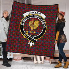 Sinclair Tartan Crest Quilt