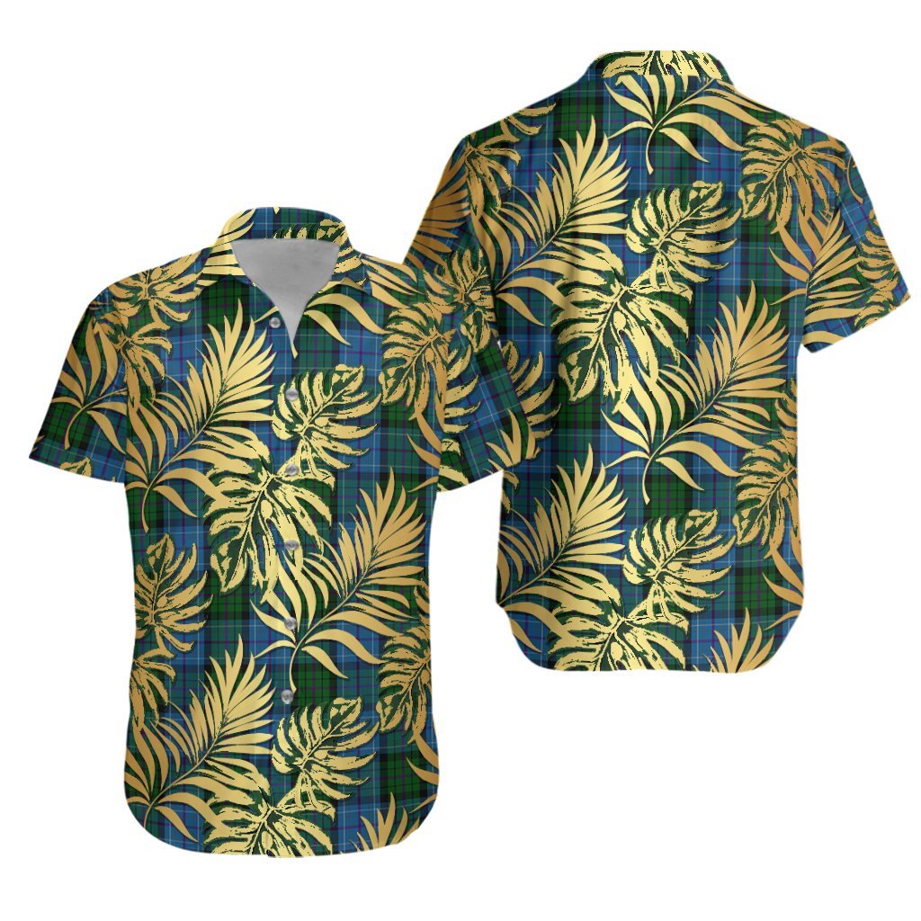 Smithers Tartan Vintage Leaves Hawaiian Shirt