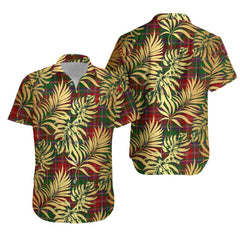 Sommerville Tartan Vintage Leaves Hawaiian Shirt