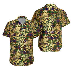 Stevenson Tartan Vintage Leaves Hawaiian Shirt