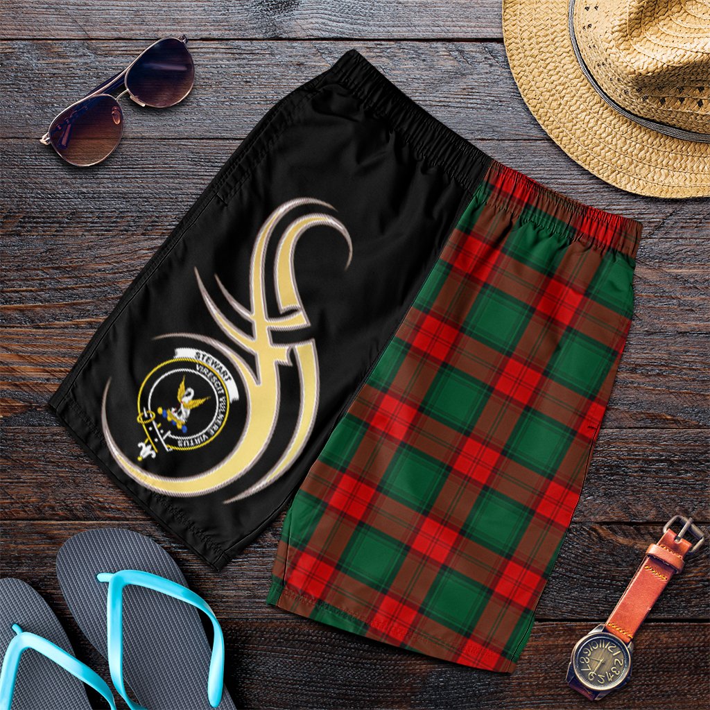 Stewart Atholl Modern Tartan Crest Men's Short PM8