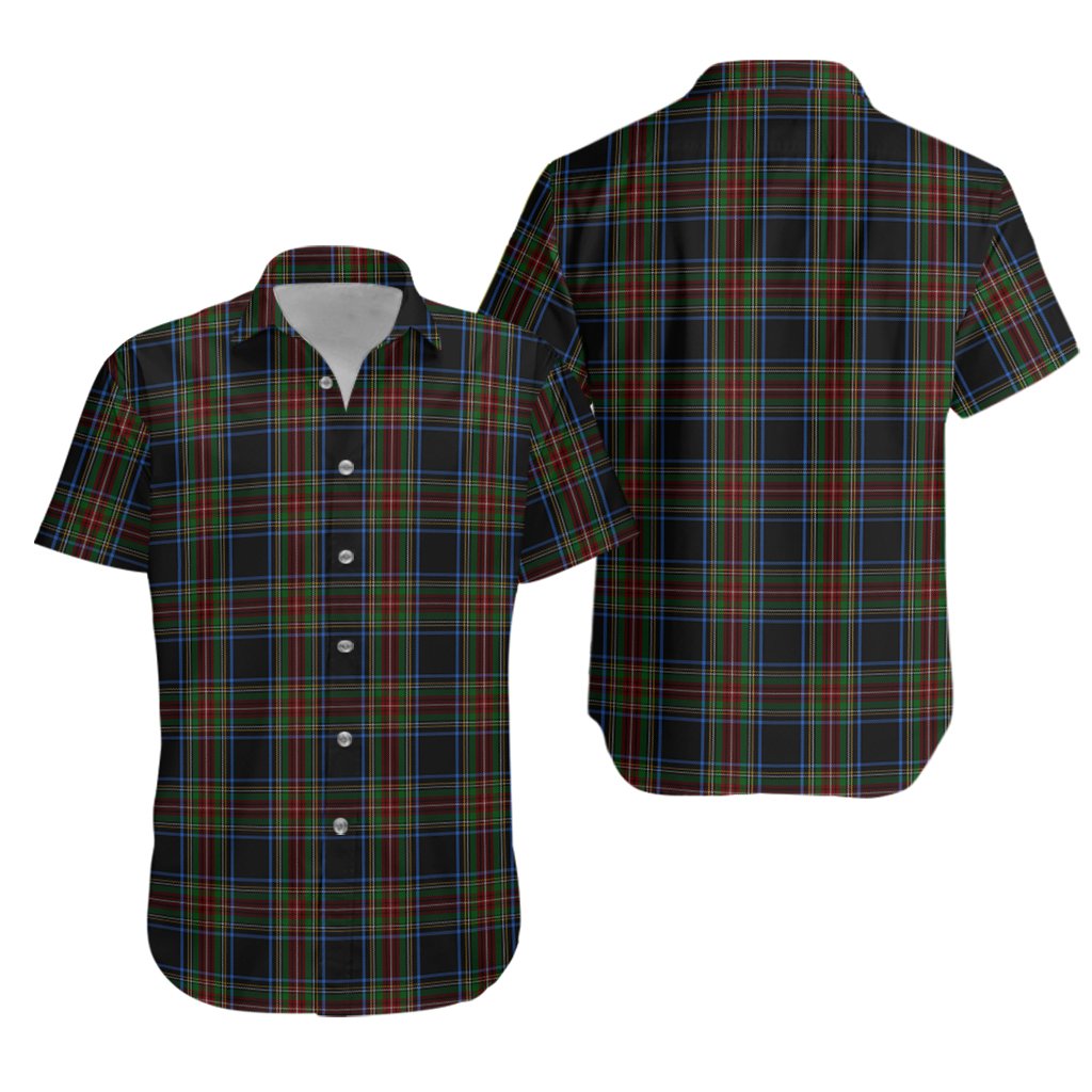 Stewart Black 02 Tartan Hawaiian Shirt