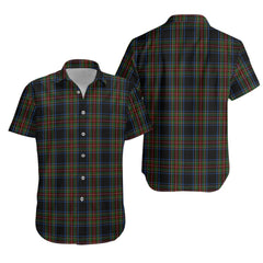 Stewart Black 02 Tartan Hawaiian Shirt