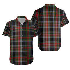 Stewart Black 03 Tartan Hawaiian Shirt