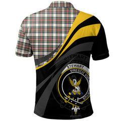 Stewart Dress Ancient Tartan Polo Shirt - Royal Coat Of Arms Style